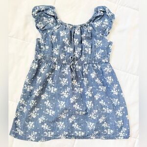 Old Navy Blue and White Patterned Dress